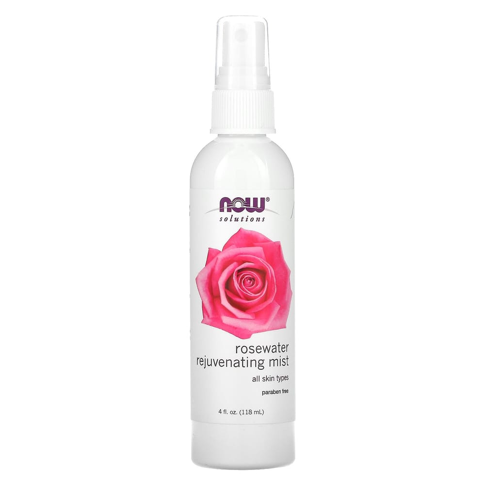 NOW Foods Solutions Rosewater Rejuvenating Spray 4 Fl Oz (118 Ml)
