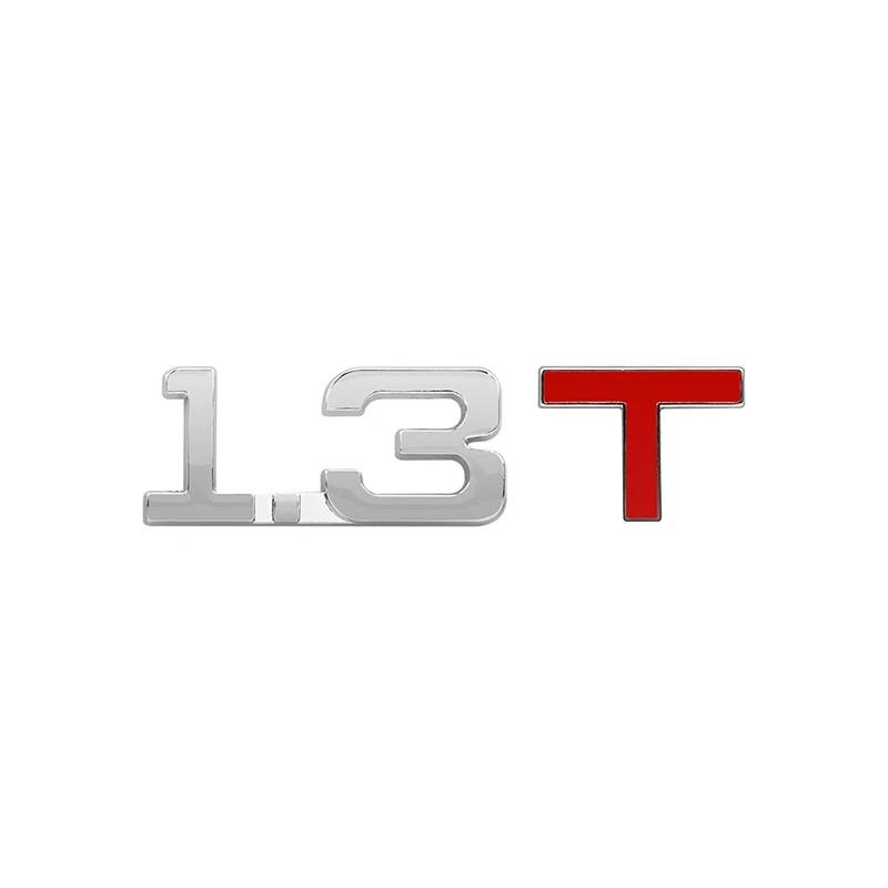 3D Metal Car Trunk Engine Displacement Emblem Badge Decal Stickers 1.3T 1.4T 1.5T 1.6T 1.8T 2.0T 2.2T 2.4T 2.5T 2.8T 3.0T Logo