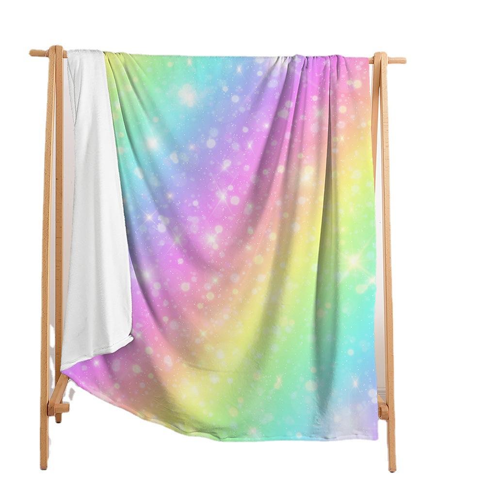 Blanket Flannel Blanket Color Gradual Change Panda 3D Digital Printing Blanket Blanket