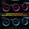 For Mercedes Benz C/A W205 GLC X253 CLA GLA W176 W117 W156 W177 C118 Led Turbine Nozzle Ambient Light Air Vent Lamp App Control
