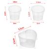 25Pcs Disposable Hinged Lids Plastic Palette Sauce Cup Food Containers Pigment Paint Box