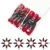 Fake Nail Press On Nails 48Pieces Burgundys Floral Spiderweb Design Plastic Artificial Nails For Professional Look