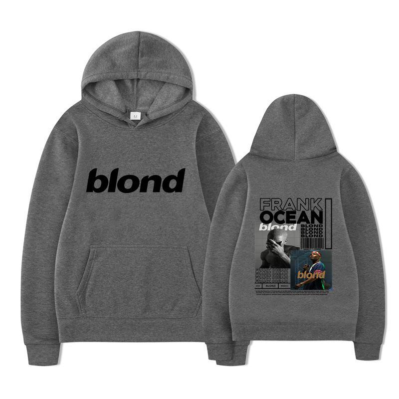 New blond Amazon autumn and winter new fleece urban casual hooded sweater
