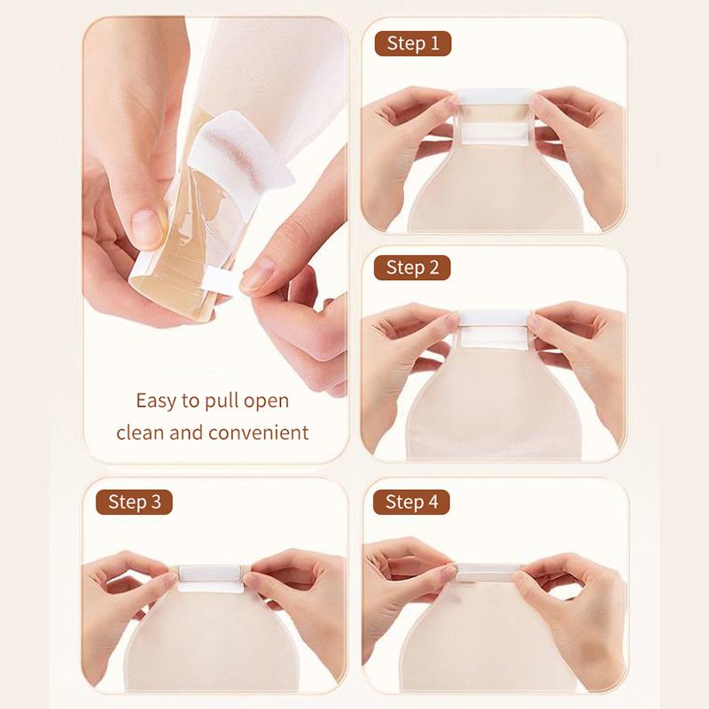 1Pcs Exhaustable Colostomy Bags 65Mm Hole Drainable Ostomy Bags Stoma Care Pouch With Clips Closure Colostomy Bag