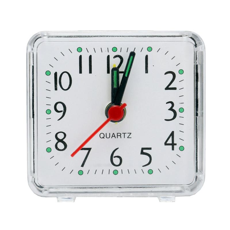 Creative Silent Alarm Clock Night Light Bedroom Bedside Office Small Alarm Clock Need Battery Loud Twin Bell Quartz