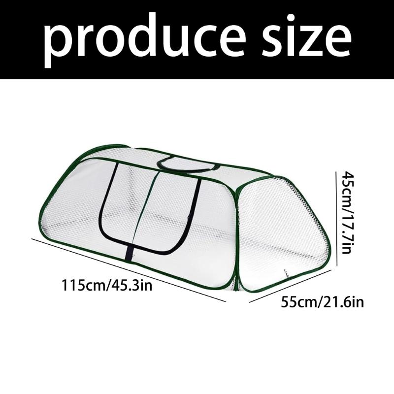 Greenhouse Cover Garden Row Accelerator Plant Cover With Zippered Door Gardening Home Supplies For Household Accessories
