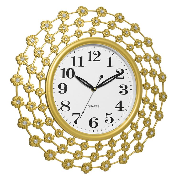 Wall Clock European Living Room Personality Creative Fashion Clock Quiet Art Quartz Clock