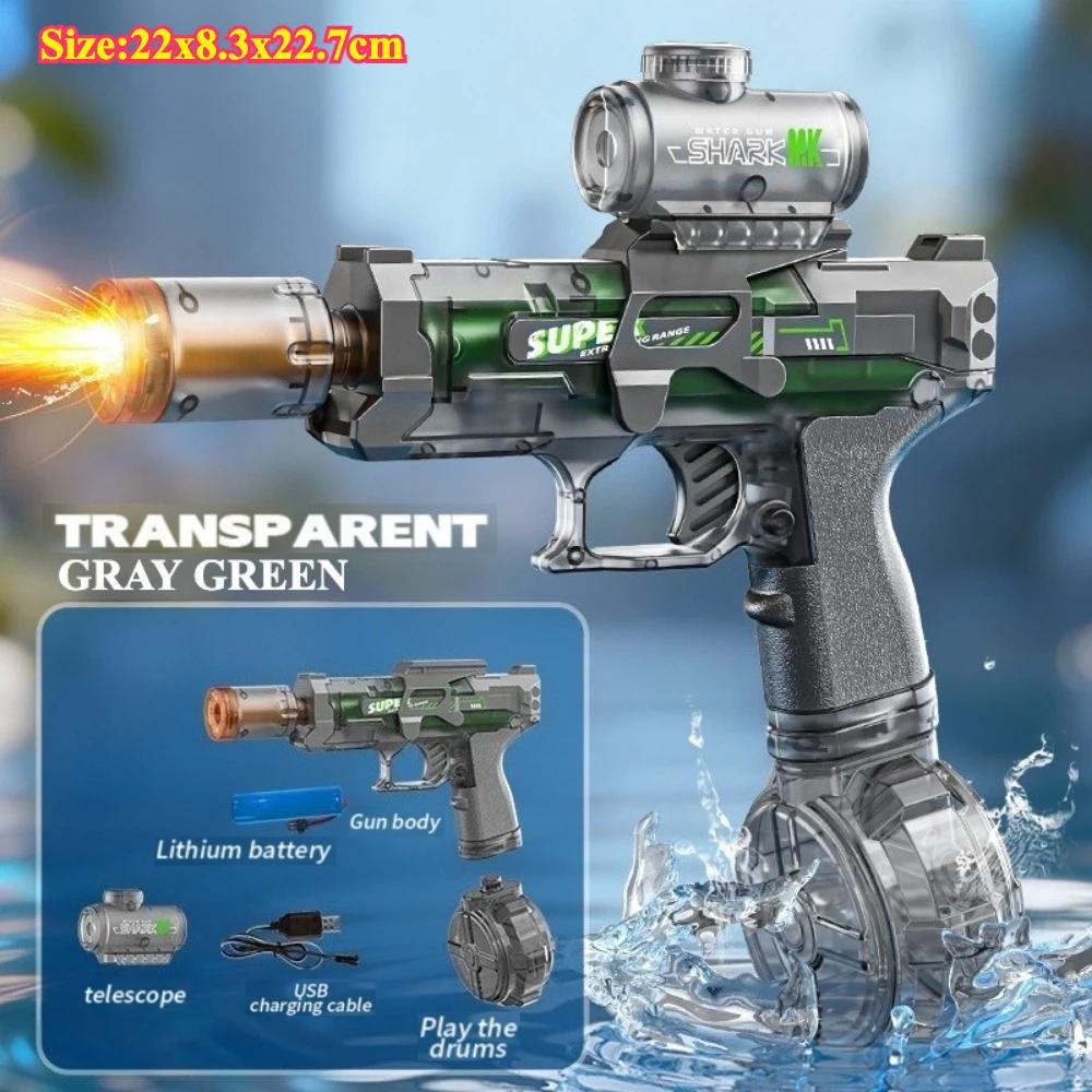 New Electric Multi S Water Gun with Recoil Function Large Capacity High Pressure Fire Spraying Children s Water Play Toy