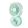 5V/1A Wireless Travel Necklace Fan USB Rechargeable Adjustable Silent Fans Desktop Cooler with Night Light with Lanyard Office