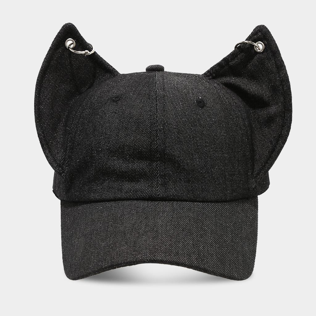 New Fashion Y2k Gog Ears Baseball Cap Men and Women Made Old Washed Denim Street Hip Hop Tide Brand Couple Hat