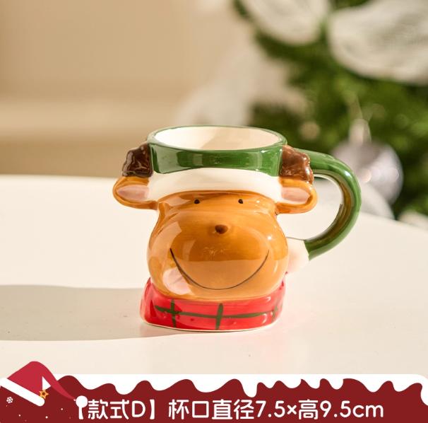 Snowman Mug Creative Large Capacity Ceramic Cup Coffee Cups Lovely Men and Women Birthday Christmas Gift Breakfast Cup