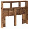 Headboard with Shelf Reclaimed Wood Look 120 x 17 x 102 cm Engineered Wood