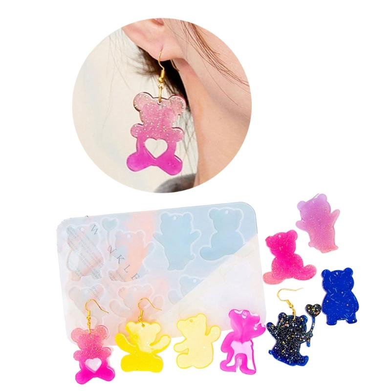 Crystal Resin Silicone Mold Geometric Animal Molds for Earrings Listing Jewelry Making Charm DIY Necklace Pendant Molds