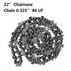 22 Inch Chainsaw Saw Chain Blade 0.325 LP .058 Gauge 86DL High Quality 1x