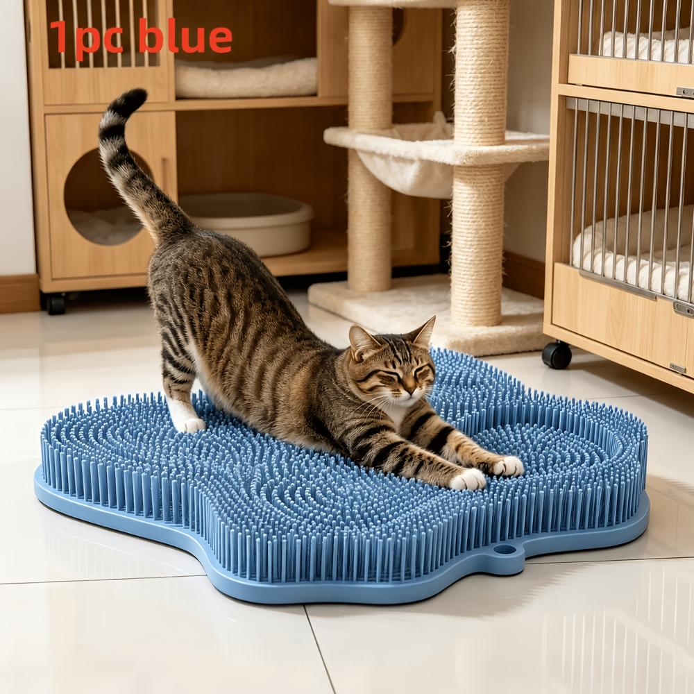 Wall‑Mounted Cat Massage Scratcher Comb, Self‑Grooming Brush,Itch Relief, Hair Removal,Relaxation,Space‑Saving Tool for Home, Bathroom, Christmas Gift