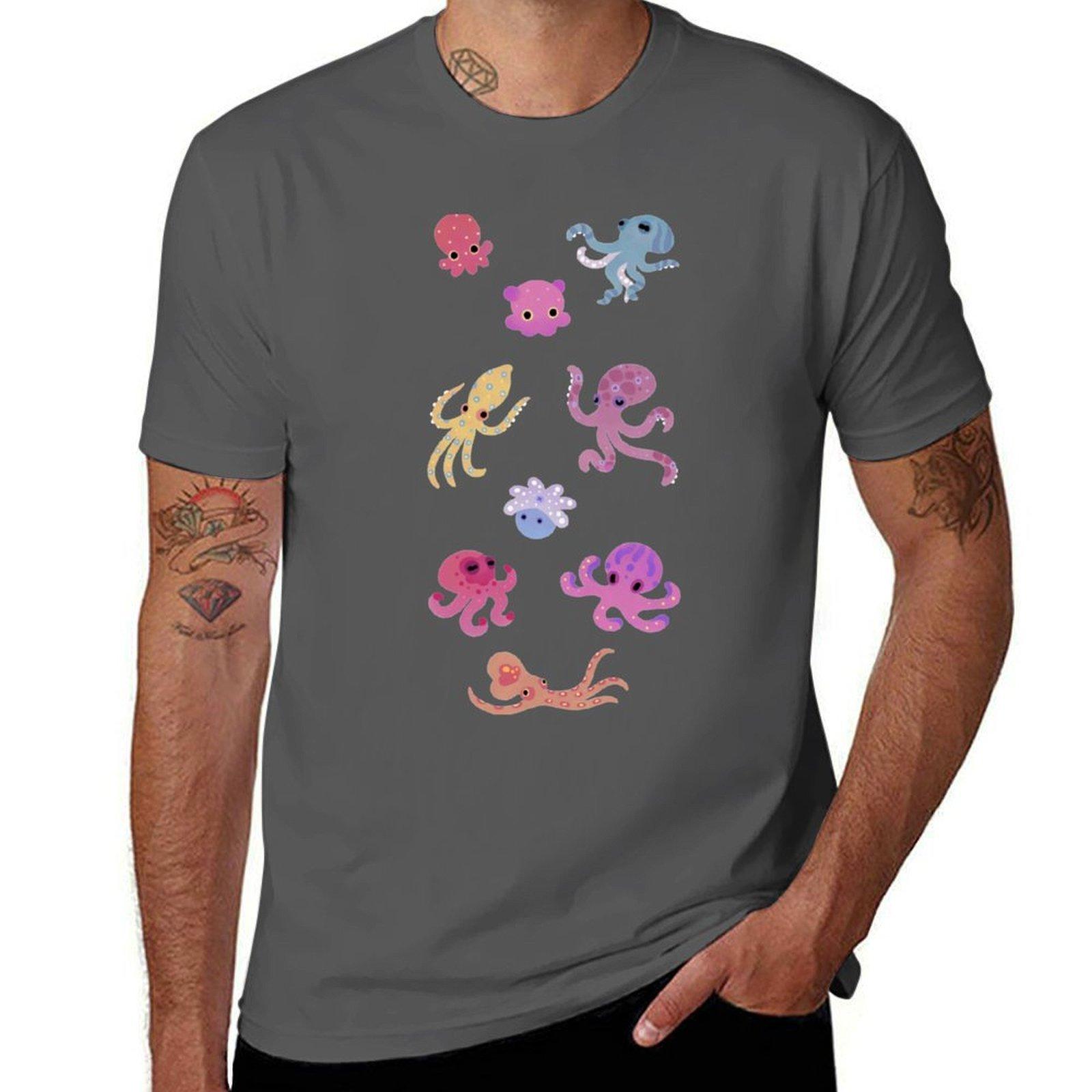 

Octopus T-Shirt t shirt personalised mens graphic t shirts man t shirt luxury T-Shirt 4XL