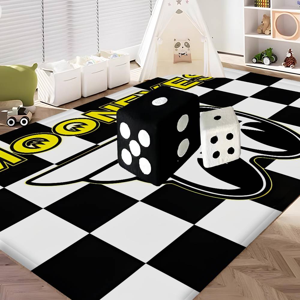 JDM-MOON-EYES Fashion Floor Mat INS Style Soft Bedroom Floor House Laundry Room Mat Anti-skid Household Carpets