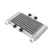 Motorcycle Radiator Oil Cooler 8-Layer Pitch M10/12 For Kawasaki KX250 Honda CRF250 Yamaha YZ250 Universal Motocross Accessories