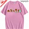 High Quality Cotton Dachshund Book Lover Reading Wiener Dog Bookish Gifts for Dog Moms Women Fashion Breathable Oneck Tee