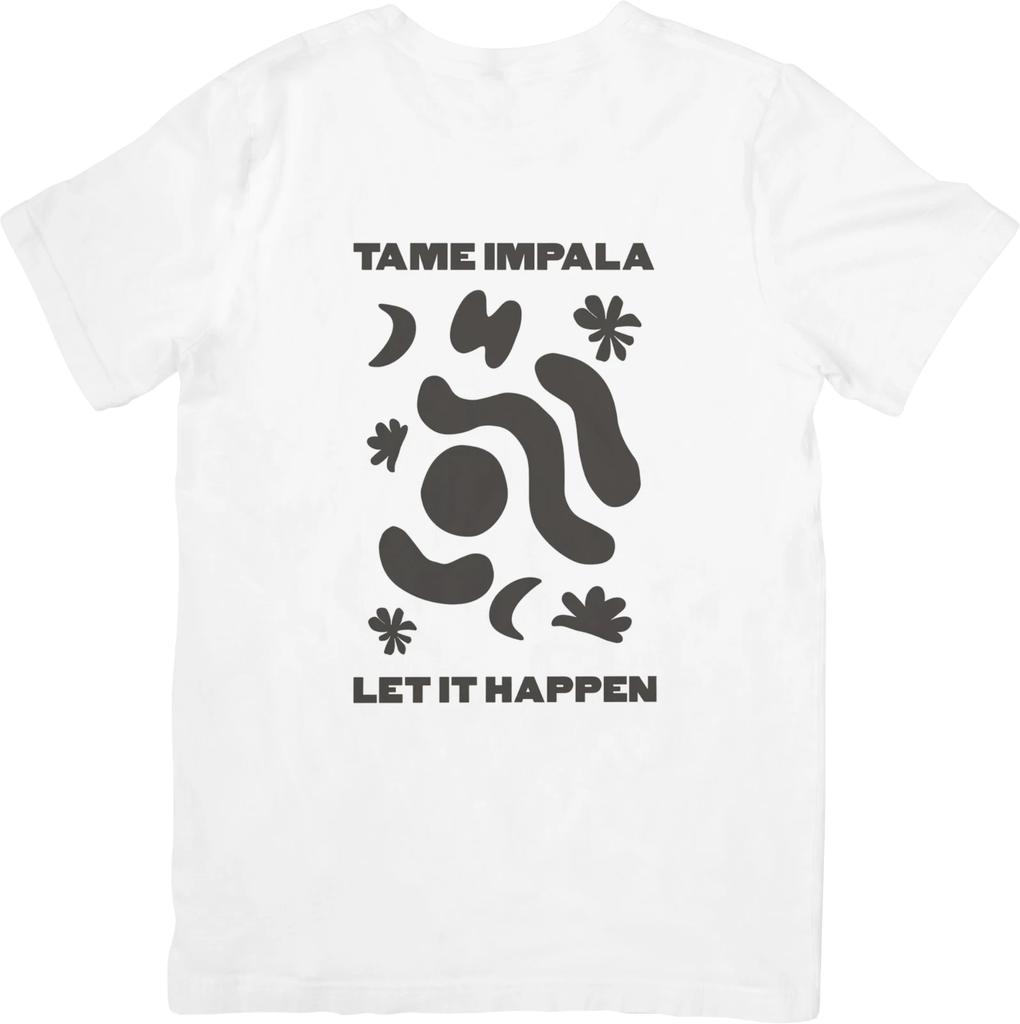 Tame Impala Music Fit for Men & Women Quality Cotton T-Shirt White.