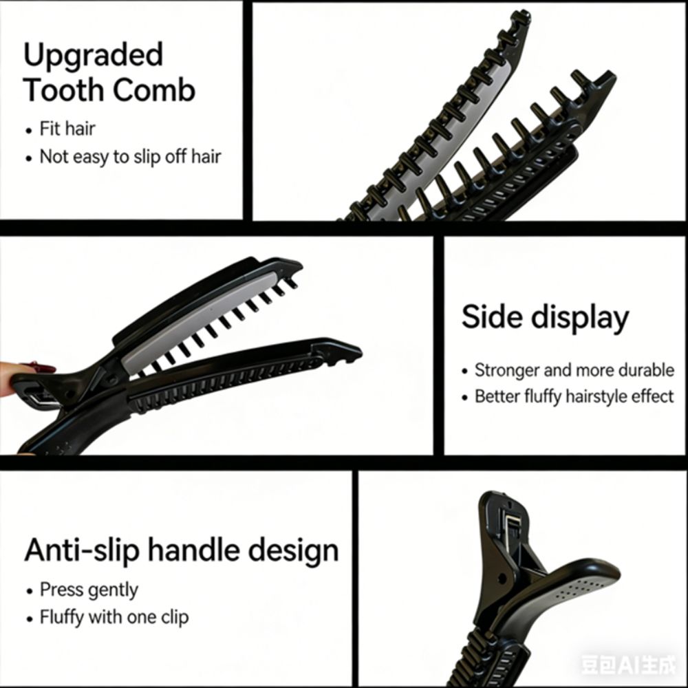 Anti-slip Teeth Hair Volume Clip Plastic Bangs Hair Clip Volumizing Hair Clip Women Hair Styling