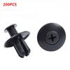 High Compatibility Plastic Rivets Fasteners 8mm Black for Car Bumper Fenders Hood Trim Repair