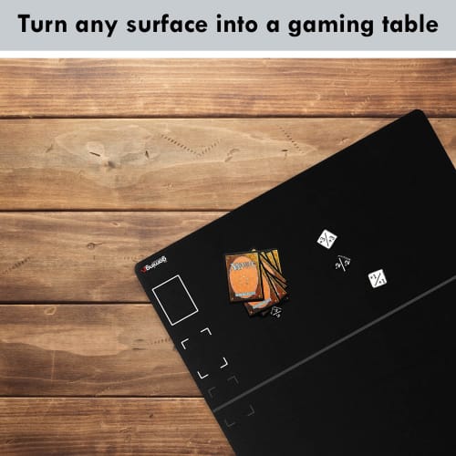 The Gaming Mat Company Extra Large 28.3" X 28.3" X 0.15" (4mm) Thick 2-Player MTG Playmat with Commander Deck Magic the Gathering Cards and Exile Zone