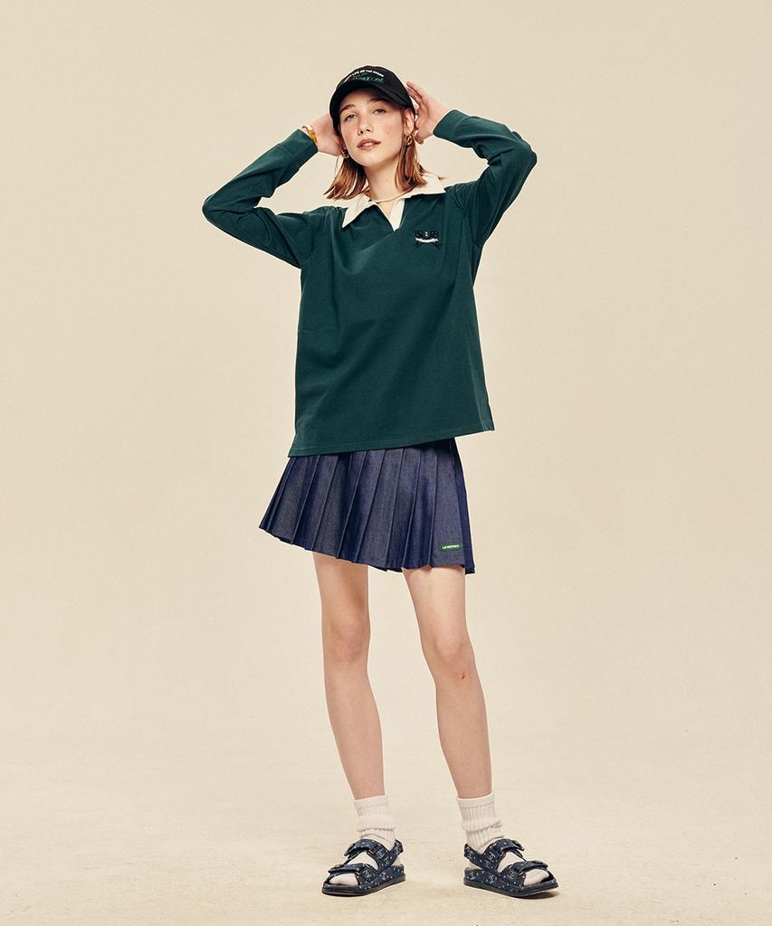 LESONNET Key Logo Rugby Shirt Green