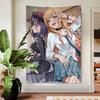 My DressUp Darling Anime Tapestry Tarot Hippie Wall Hanging for Bedroom Dorm Room Home Decor Wall Background Cloth Flat Prin