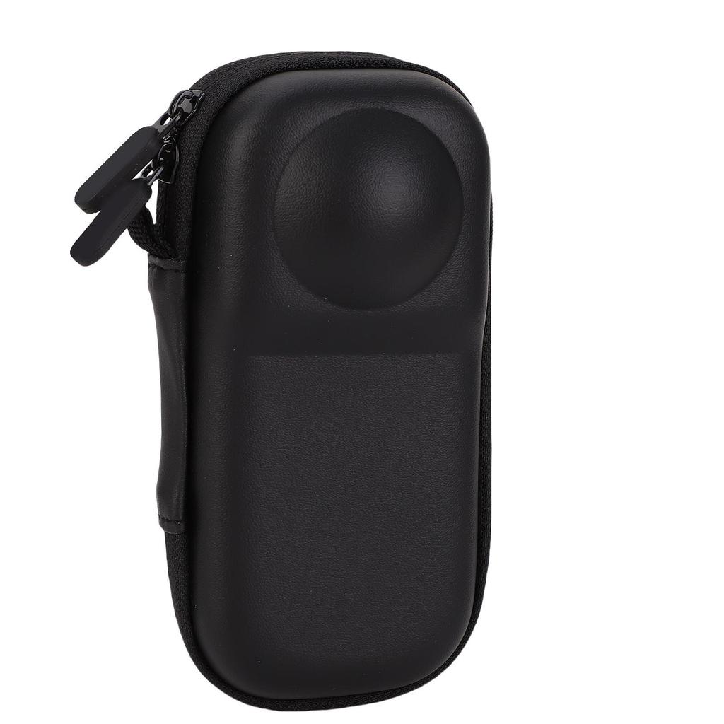 Hard Shell Storage Bag Fit for Insta360 X5 Camera Water Proof PU Carrying Case Protective Cover Black