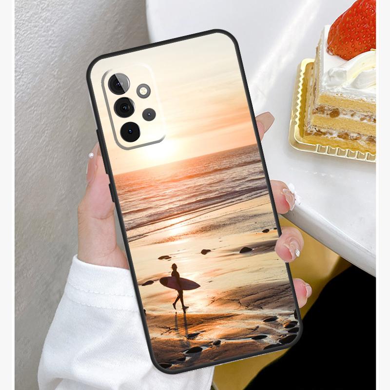 Surfing Wave Case For Samsung Galaxy A15 A25 A35 A55 A51 A71 A12 A32 A52 A13 A33 A53 A14 A34 A54 Cover
