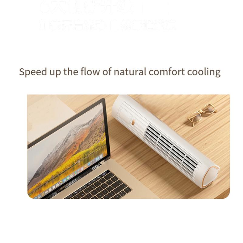 ABKR-Portable Automatic Remote Air Conditioner, USB Personal Air Conditioner Mini Conditioner With 3-Speed Electric Fan хаки