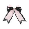 2000s Hair Clip for Halloween Punk Wing Lace Bowknot Hair Clip Nonslip Barrettes Hair Holder Cosplay Party Hair Decors