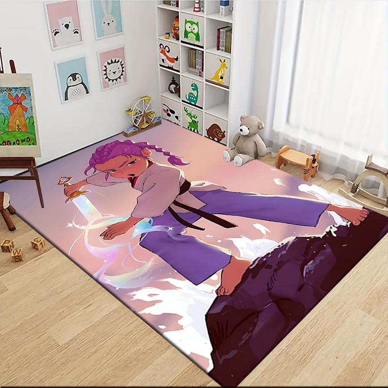 1Pc Fantasy Warrior Trio Carpet Rug Customizable Soft Washable Antislip Home Living Room Sofa Mats Personalized Rug 0917207