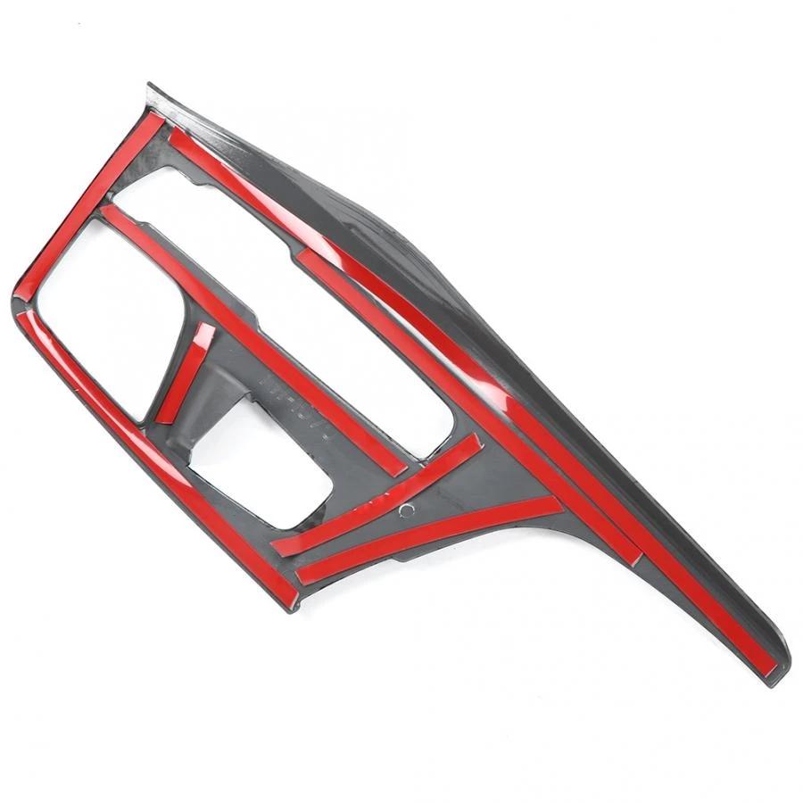 Fibră de carbon, plastic ABS, consola centrală pentru mașină, panou schimbător de viteze, ornament pentru mașină BMW Seria 5 G30 2017-2018