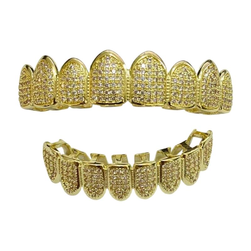 

Hip Hop Teeth Removable Hip Hop Teeth Decoration Jewelry Accessories For Men Music Concerts Halloween Cosplay золотой