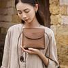 Fashion Crossbody Small Bag 2025 New Textured Shoulder Bag Vegetable Tanned Leather Bucket Bag Women Versatile Stylish Small Square Bag