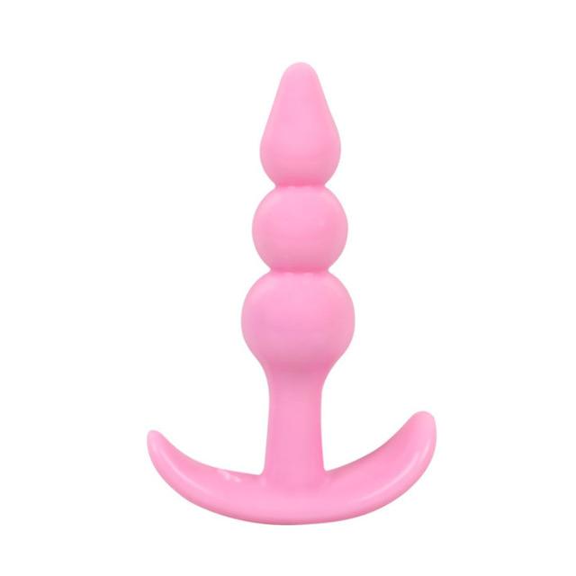 Měkký silikonový anální dildo na tupo masážní přístroj na prostatu Produkty pro dospělé homosexuály Perličky na anální kolíky Sexuální hračky