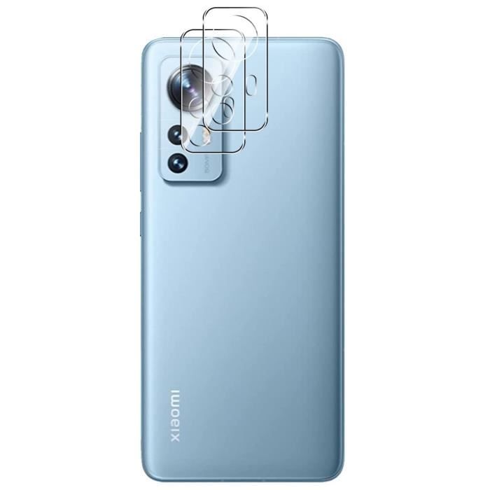 Protection Caméra - Phonillico - Xiaomi 12 LITE - Verre Trempé - Lot de 2 - Résistant aux rayures