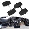Motorcycle Footpeg Enhanced Rubber Steel Footrest Pedal Sturdy Fitting Accessory for Honda Suzuki