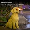 Solar,powered Cute Dog , Light, Outdoor , Garden , Ambient Light, Simulated Animal Resin Craft.