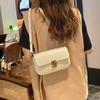 Damen Kleine Quadratische Echtleder Tasche unter dem Arm - Leichte Sommer Tasche für den Körper und Vielseitige Einzel-Schultertasche