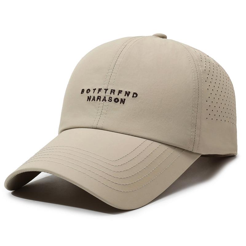 Breathable Quick-Drying Baseball Cap Unisex Sunscreen Cap Letter Embroidery Outdoor Sports Cap