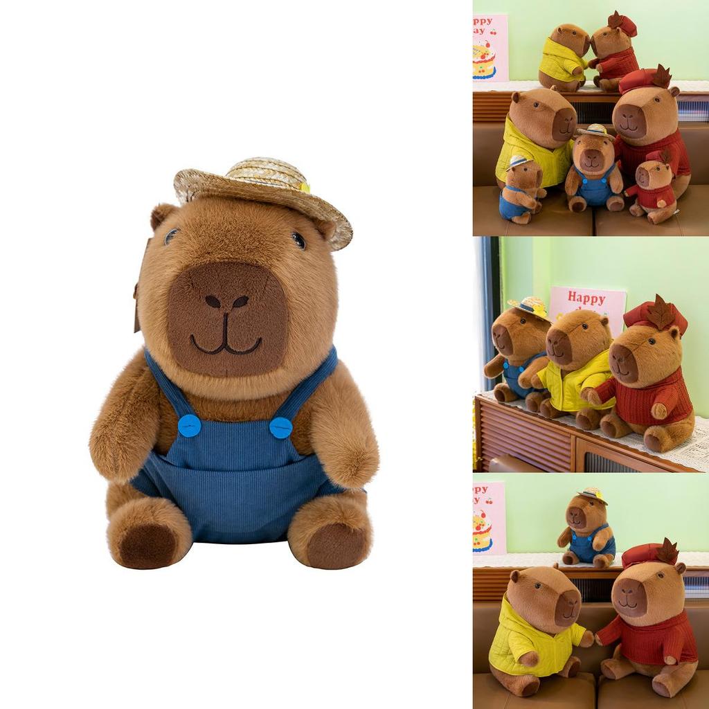 Adorable Capybara Plush Doll Soft Stuffed Animal Cute Gift For Girls Birthday Present