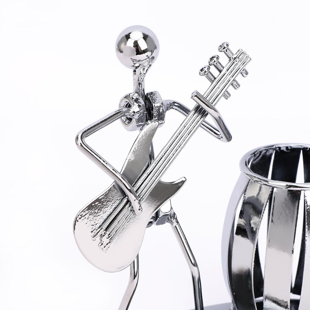 Metal Pencil Pot Pen Holder Vase Desk Tidy School Office Container Organizer Stationery Supplies