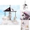Infant Black And White Rattle Bell Wind Chime Baby Cot Hanging Rotation Bed Bell