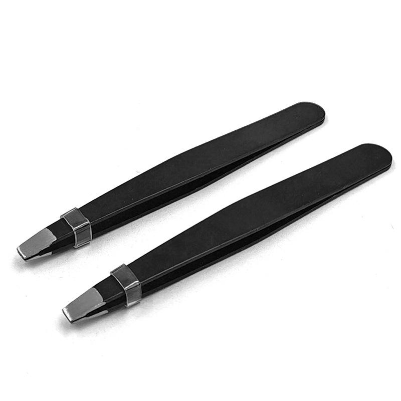 Pensetă pentru sprâncene din oțel inoxidabil neagră Pensetă pentru sprâncene Pensetă pentru sprâncene pentru smulgerea părului Pensetă pentru sprâncene Agrafă pentru smulgerea părului