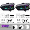 Motorcycle Helmet Headset Bluetooth 5.3 Intercom Headset Wireless Interphone Intercomunicador Waterproof Noise Reduction Voice Control Handsfree