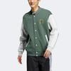 adidas Neo Letter Print Single-Breasted Sports Jacket Men Jackets Green HM1989