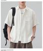 Men's 2026 Trendy Japanese Style Retro Loose Short Sleeve Polo Shirt